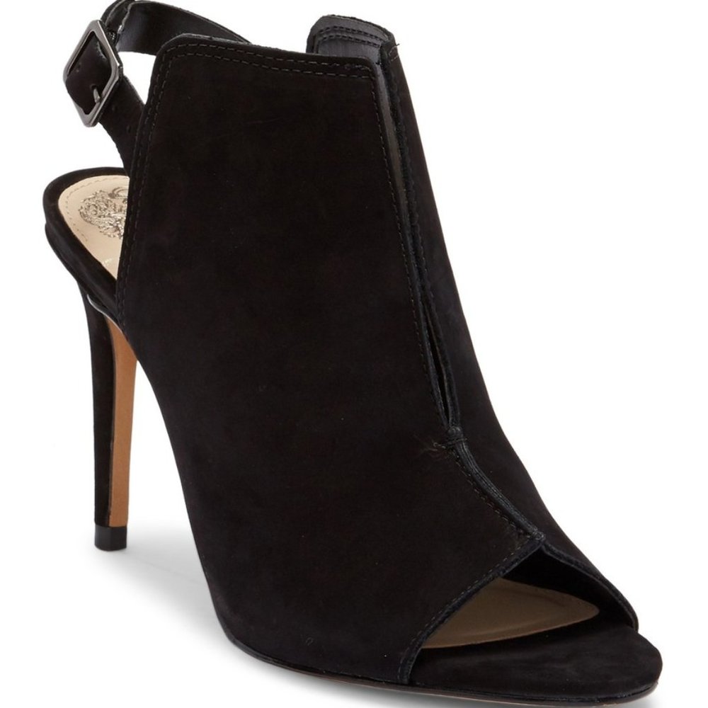 Vince Camuto Catina Black Suede Mule Pumps